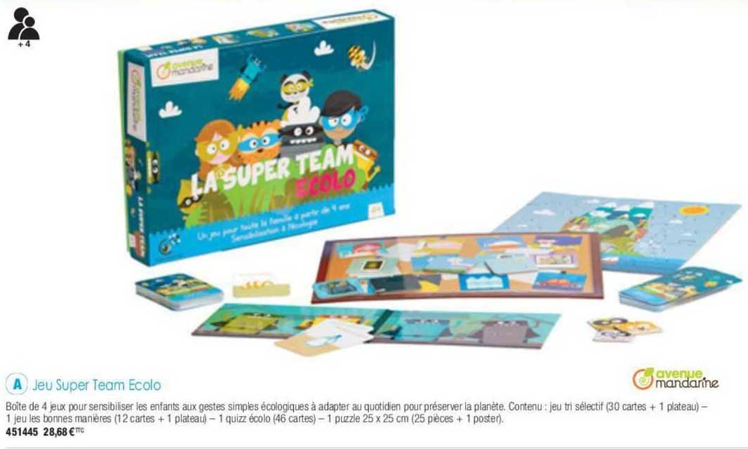 jeu super team ecolo