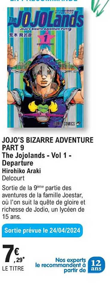 jojo's bizarre adventure part 9 the jojolands - vol. 1 departure - hirohiko araki