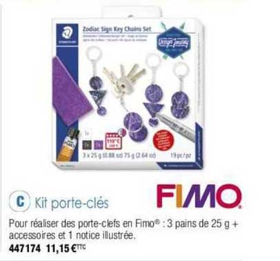 kit porte-clés fimo