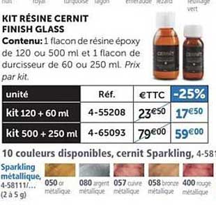 kit résine cernit finish glass
