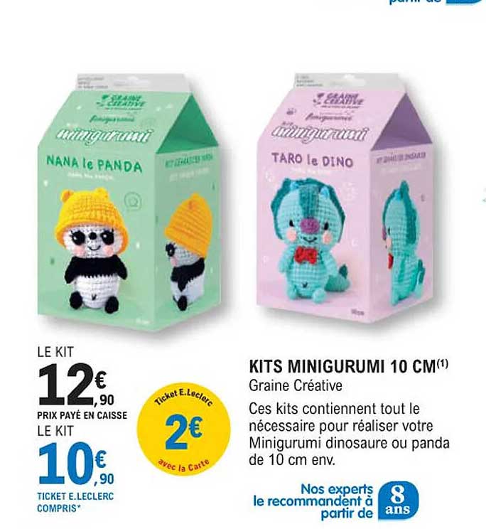 kits minigurumi 10 cm - graine créative