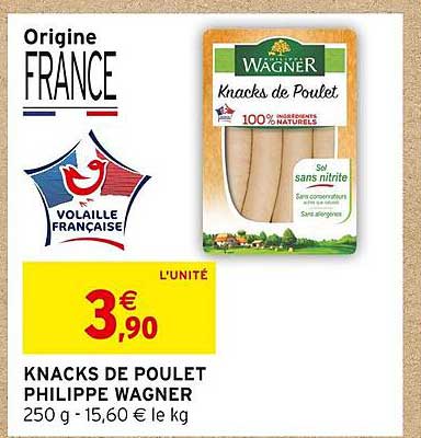 knacks de poulet philippe wagner