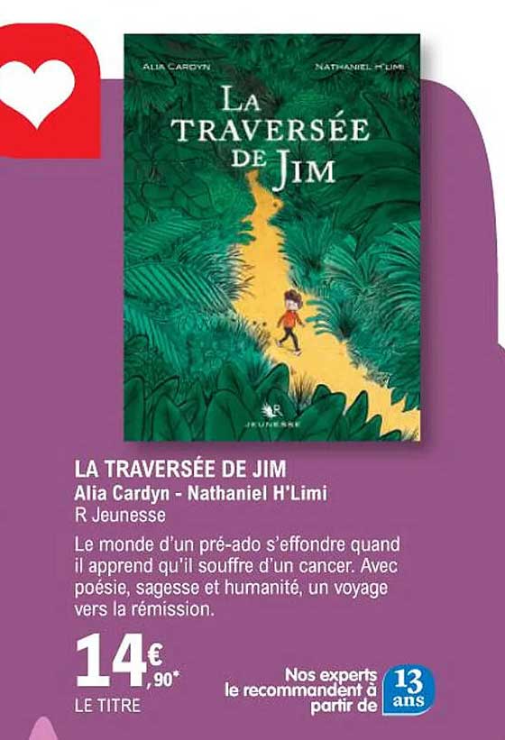 la traversée de jim alia cardyn - nathaniel h'limi r jeunesse