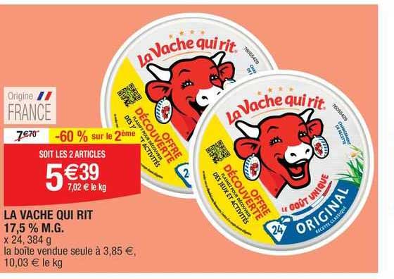 la vache qui rit 17,5 % m.g.