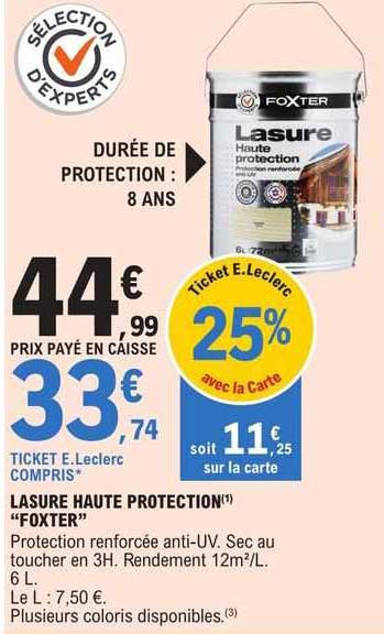 Lasure Haute Protection "foxter"