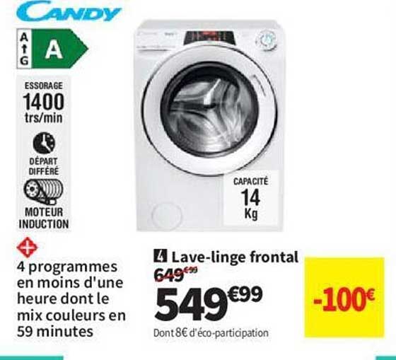 lave-linge frontal candy