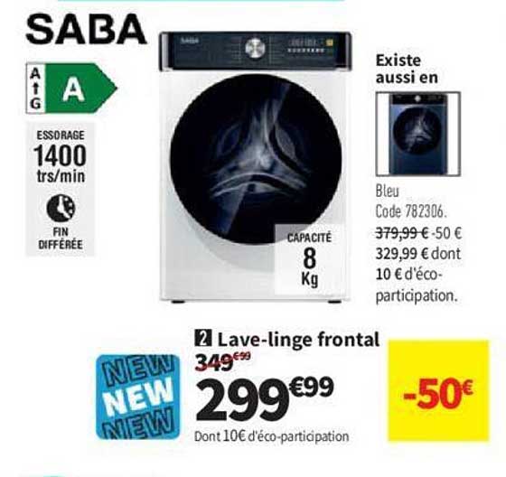 lave-linge frontal saba