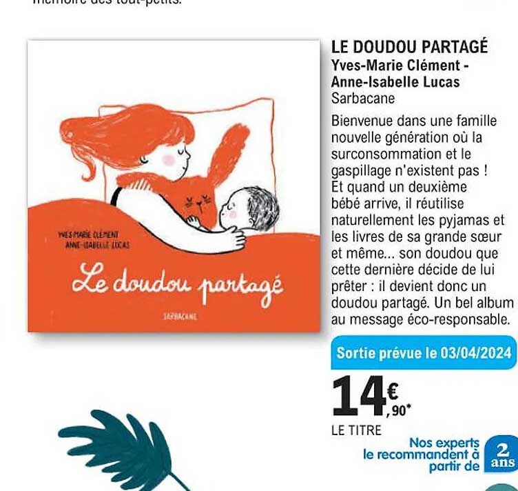 le doudou partagé - yves-marie clément - anne-isabelle lucas - sarbacane