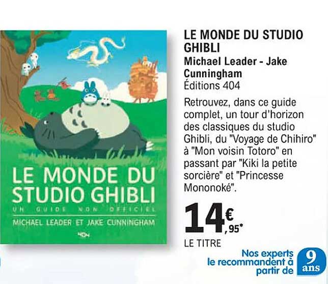 le monde du studio ghibli - michael leader- jake cunningham