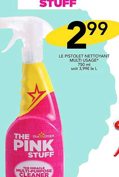 le pistolet nettoyant multi usage the pink stuff