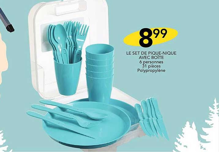 Le Set De Pique-nique Avec Boîte