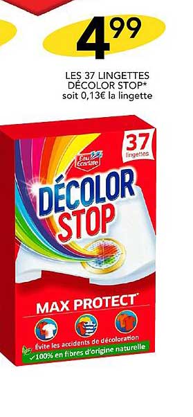 Les 37 Lingettes Décolor Stop