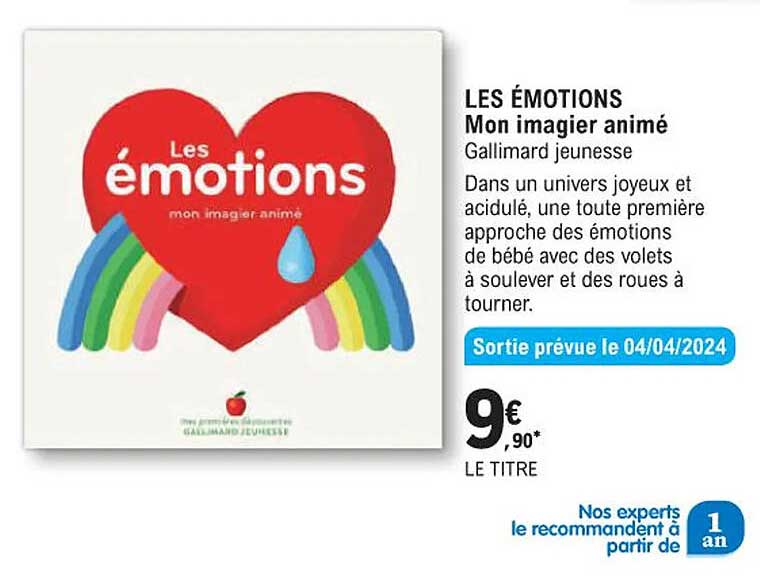 les émotions - mon imagier animé