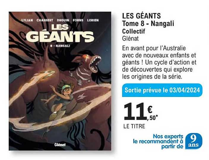 les géants tome 8 - nangali collectif glénat