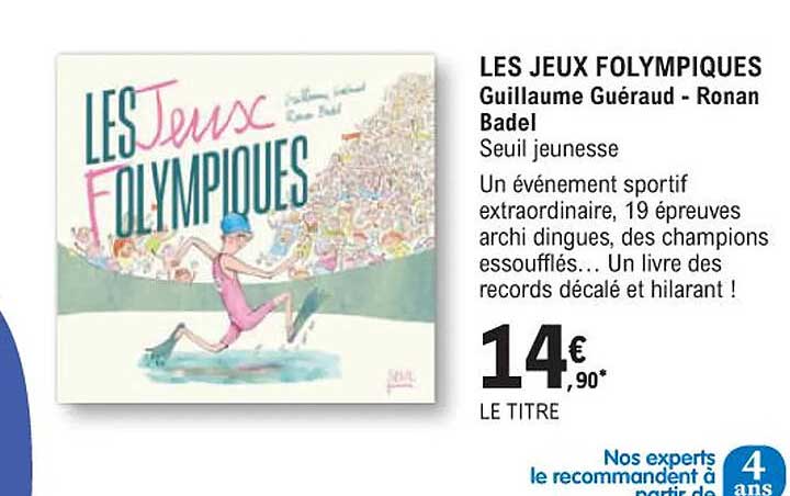les jeux folympiques guillaume guéraud - ronan badel seuil jeunesse