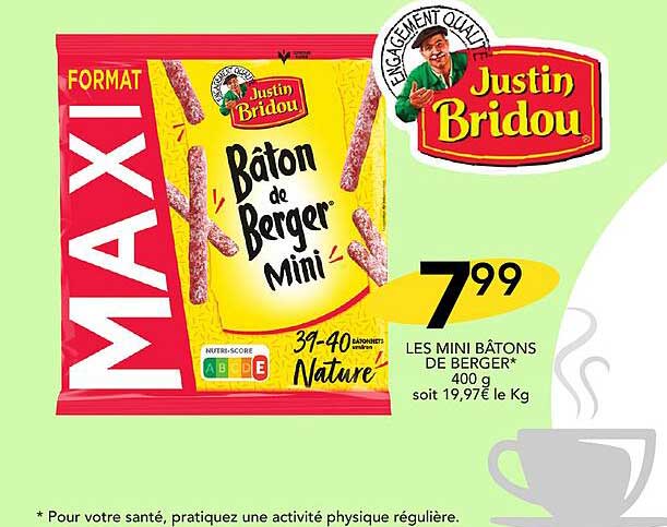 les mini bâtons de berger justin bridou