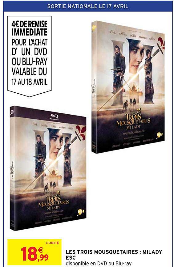 les trois mosquetaires : milady esc