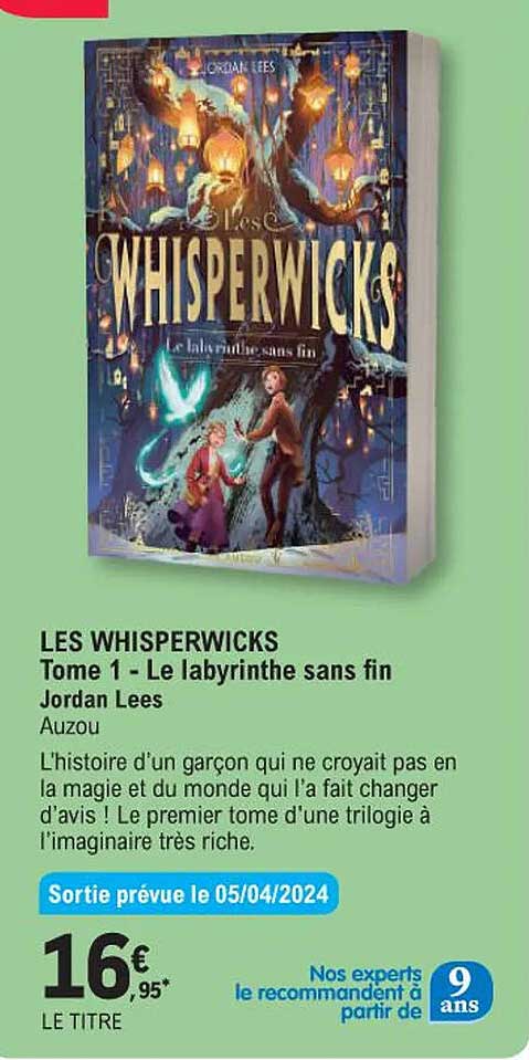 les whisperwicks tome 1 - le labyrinthe sans fil jordan lees