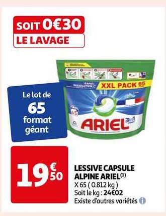 Lessive Capsule Alpine Ariel