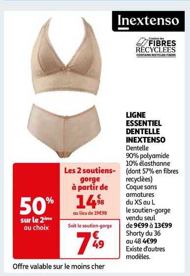 Ligne Essentiel Dentelle Inextenso