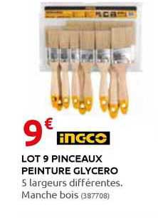 lot 9 pinceaux peinture glycero