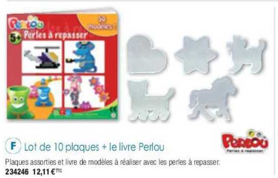 lot de 10 plaques + le livre perlou