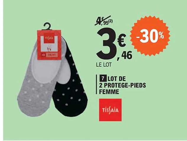 Lot De 2 Protège-pieds Femme Tissaia