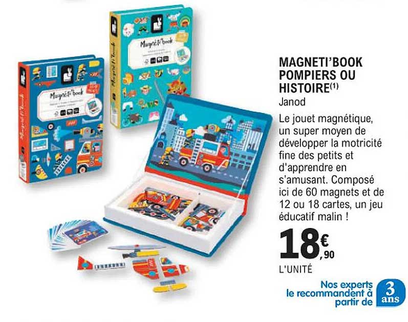 Magneti'book Pompiers Ou Histoire