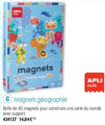 magnets géographie apli kids