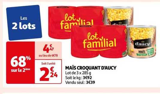 Maïs Croquant D'aucy