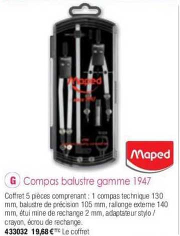 maped compas balustre gamme 1947