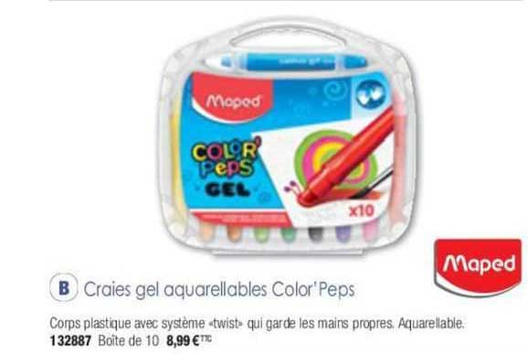 Maped Craies Gel Aquarellables Color'peps