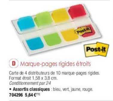 marque-pages rigides étroits