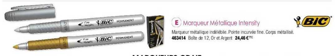 Marqueur Métallique Intensity Bic