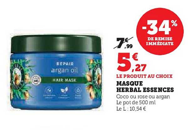 masque herbal essences