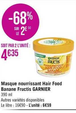 Masque Nourrissant Hair Food Banane Fructis Garnier