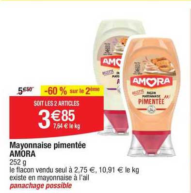 Mayonnaise Pimentée Amora