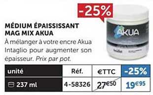 médium épaississant mag mix akua