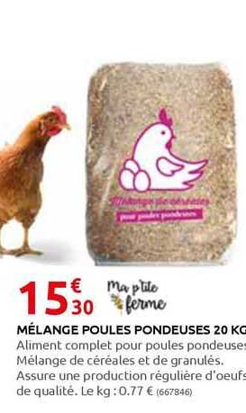 mélange poules pondeuse 20 kg
