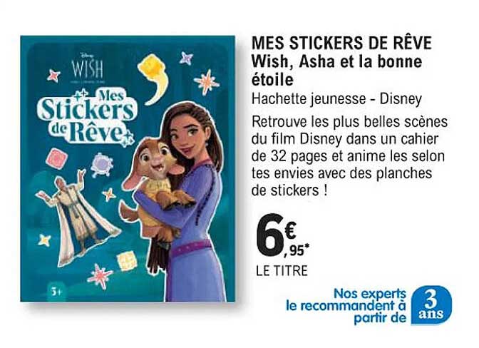 Mes Stickers De Rêve Wish, Asha Et La Bonne étoile