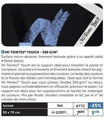 mi-teintes touch - 350 g/m²