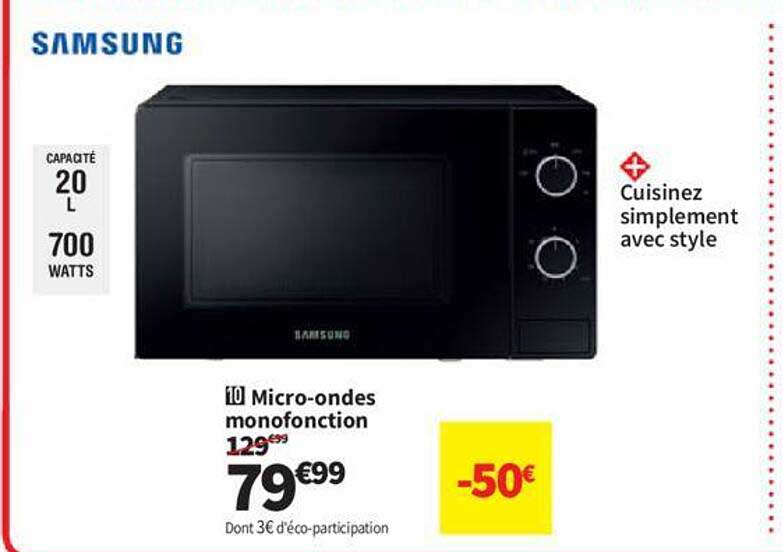 micro-ondes monofonction samsung