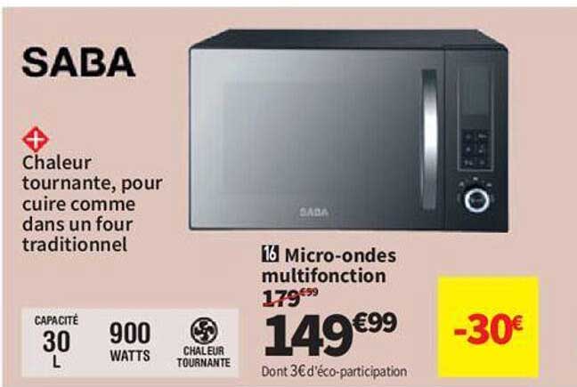 micro-ondes multifonction saba