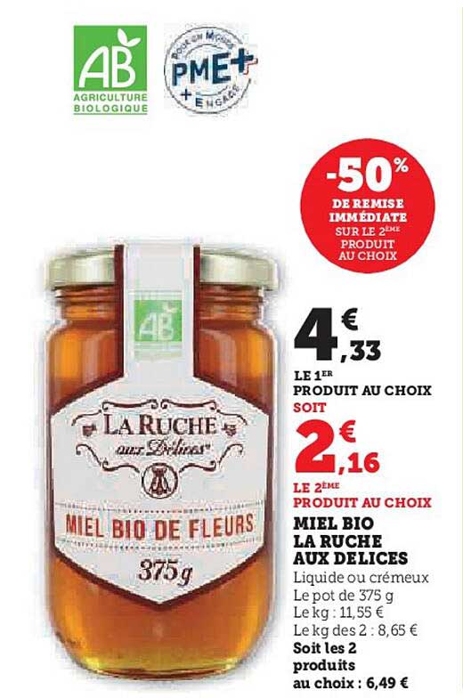 miel bio la ruche aux delices