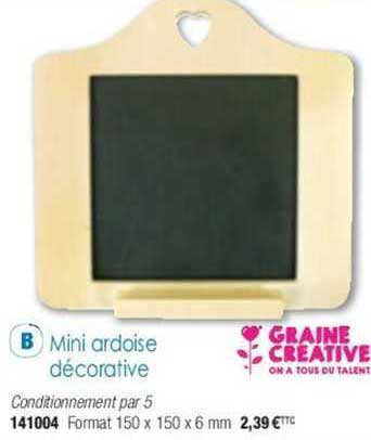 mini ardoise décorative graine creative