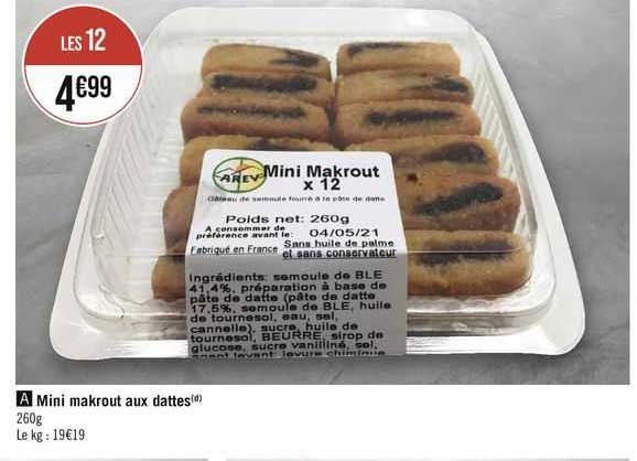 Mini Makrout Aux Dattes