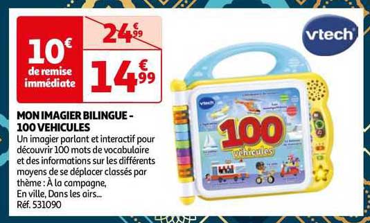 mon imagier bilingue - 100 vehicules