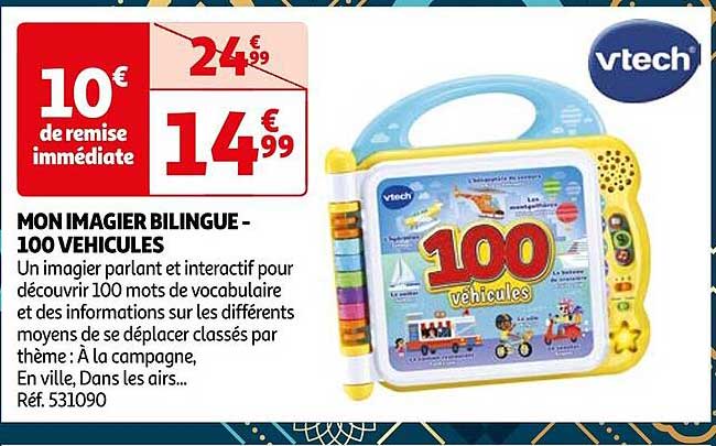 mon imagier bilingue 100 véhicules