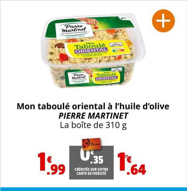 mon taboulé oriental à l'huile d'olive pierre martinet