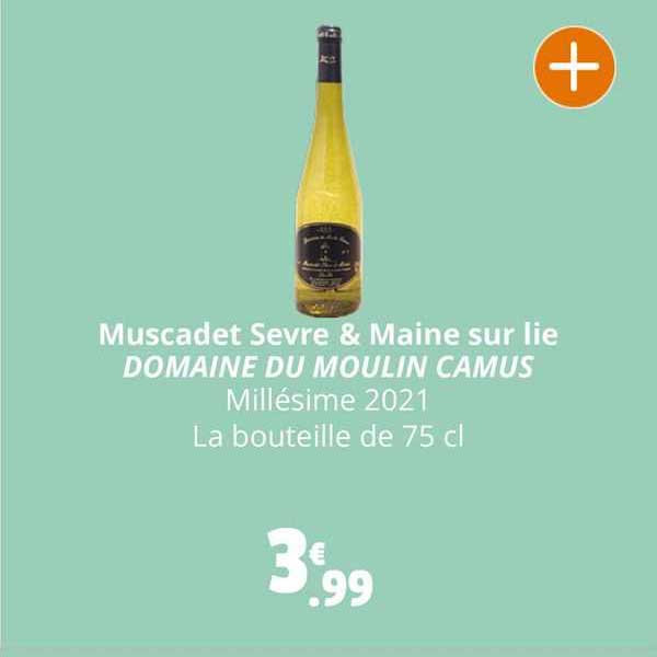 muscadet sevre & maine sur lie domaine du moulin camus